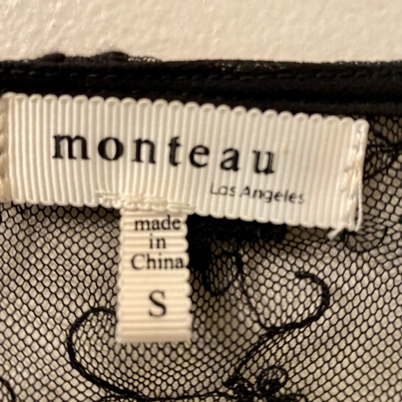 Monteau black lace & fringe cover up - Picture 5 of 6